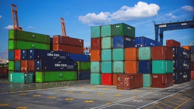 port, pier, cargo containers